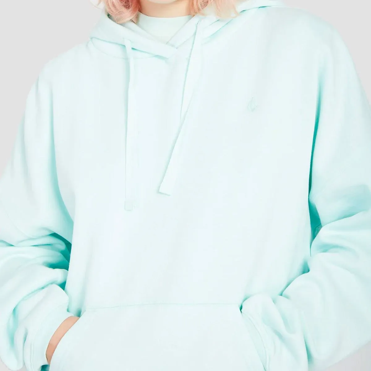 Volcom Stone Heart II Pullover Hoodie Pale Aqua - Womens