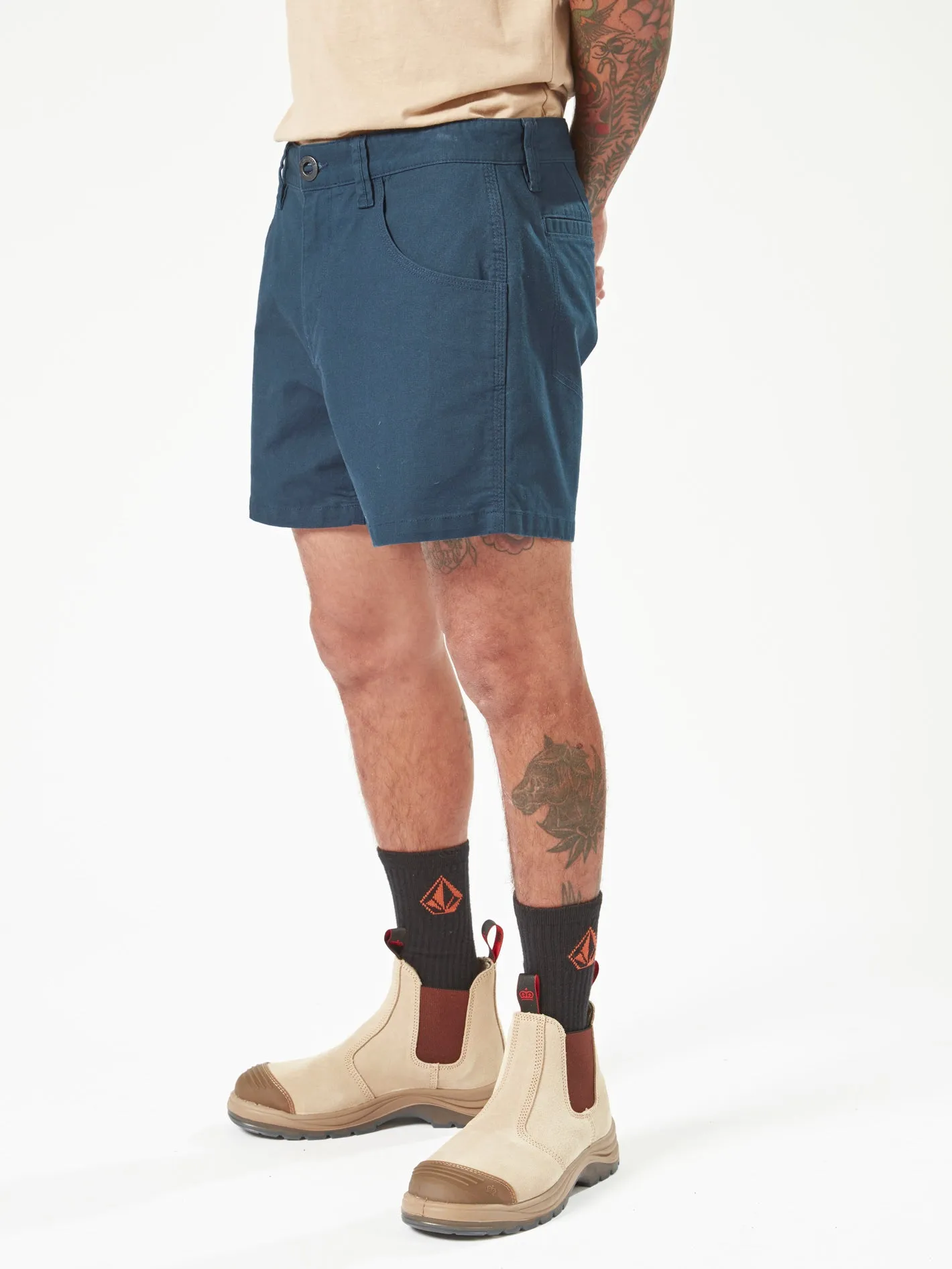 Volcom Workwear Bevel Work Shorts - Navy