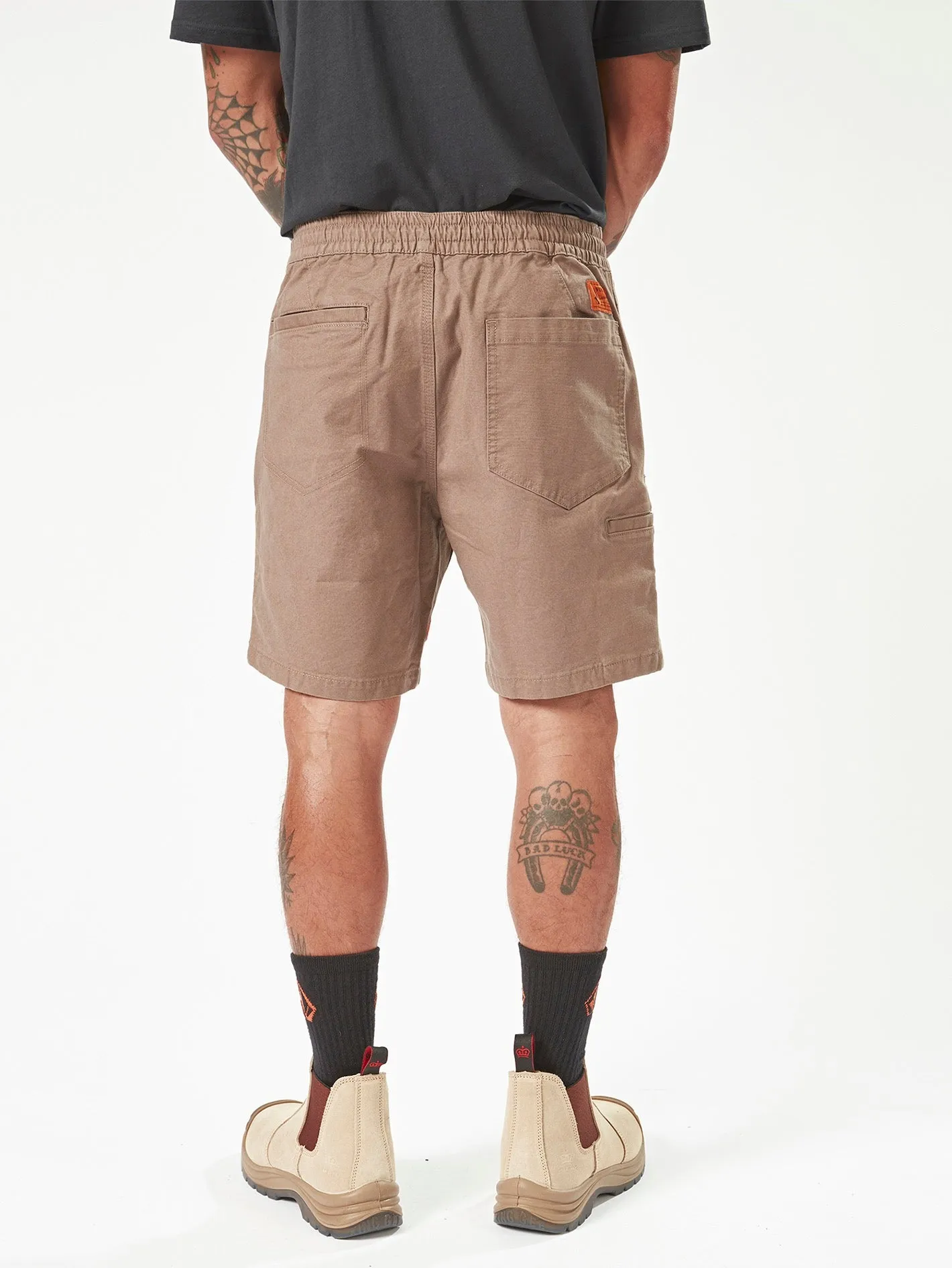 Volcom Workwear Caliper Elastic Waist Shorts - Brindle