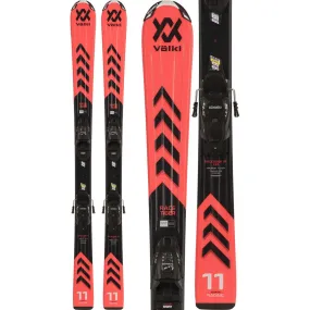 V\u00f6lkl - Racetiger JR Red 23/24 Kids Ski with Binding (140-160cm)