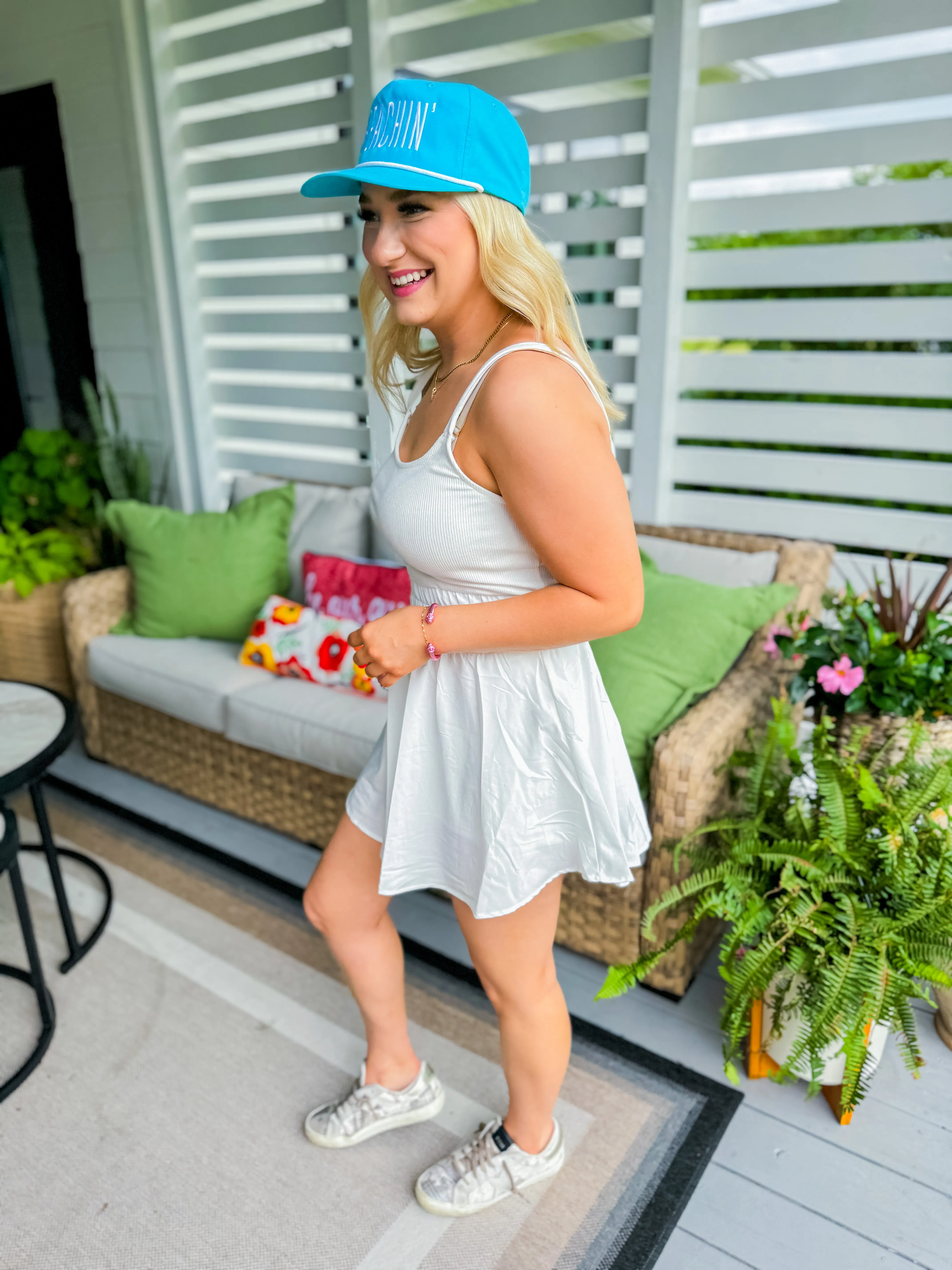 White Athletic Romper