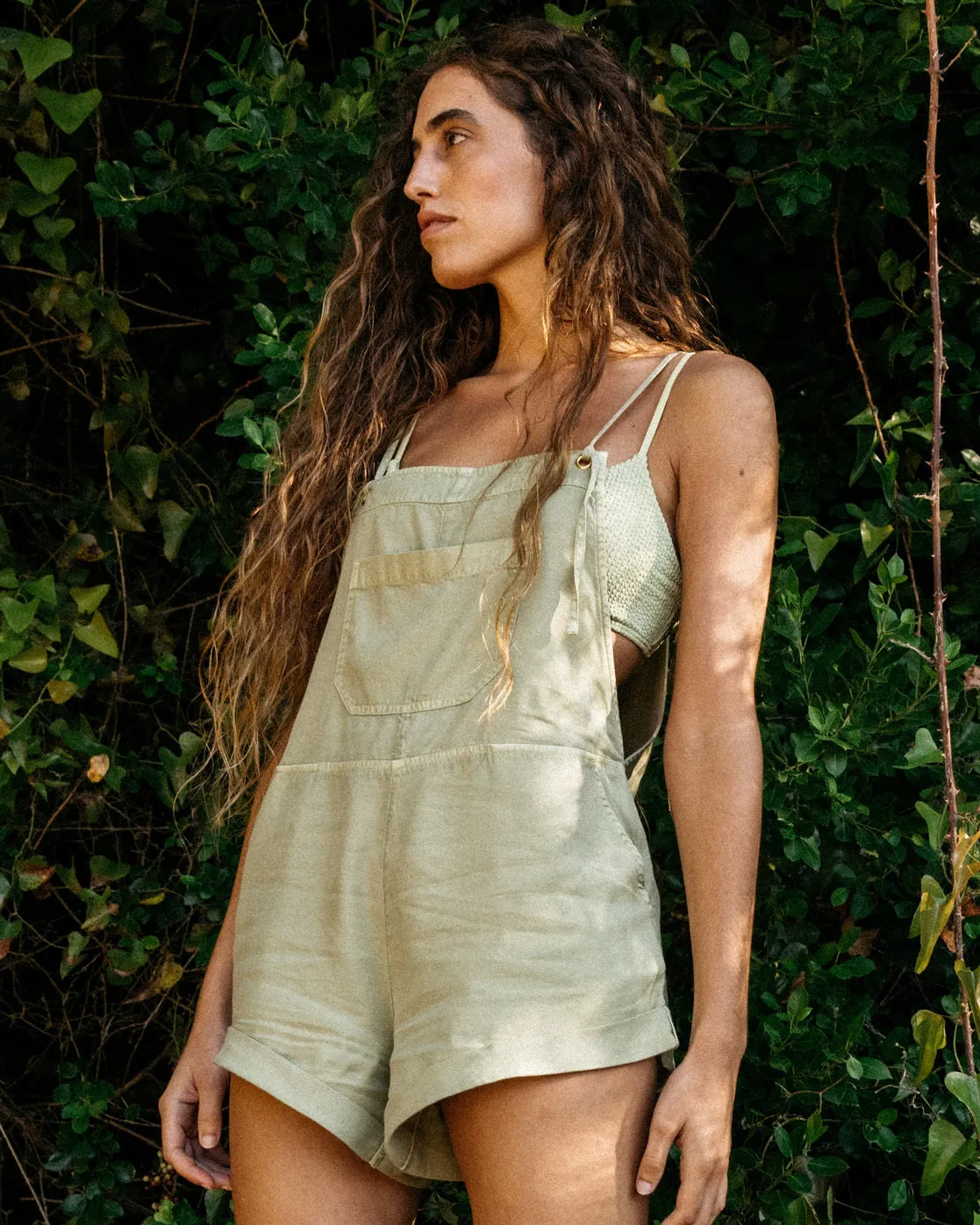 Wild Pursuit Romper - Avocado