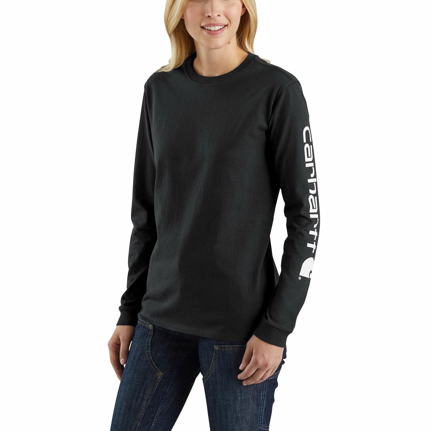 WK231 Workwear Sleeve Logo Long-Sleeve T-Shirt