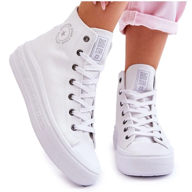 Women's High Sneakers Big Star LL274A183 White