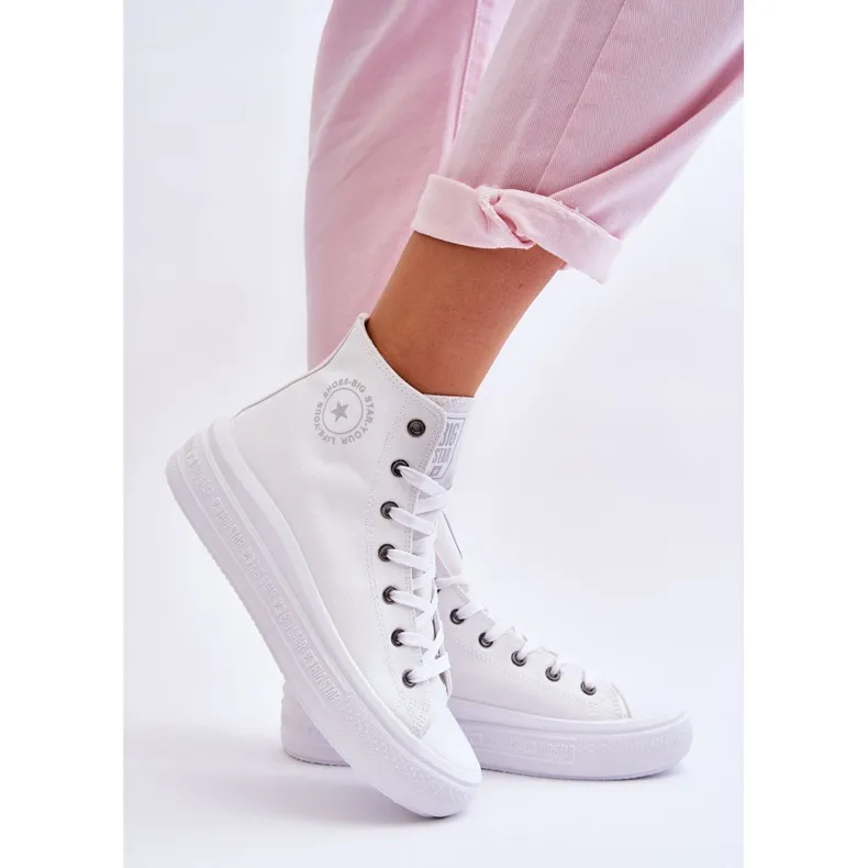 Women's High Sneakers Big Star LL274A183 White