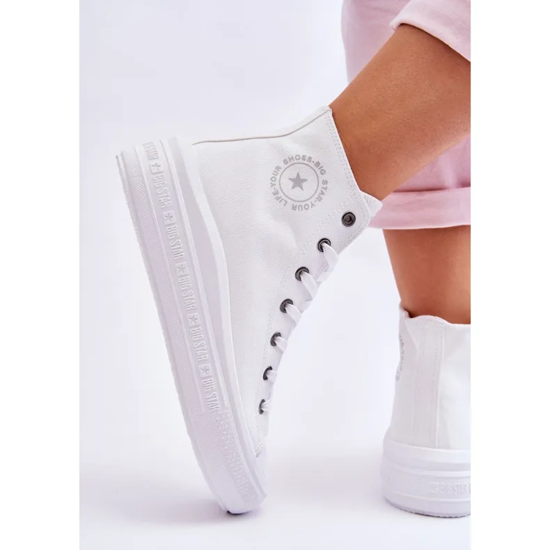 Women's High Sneakers Big Star LL274A183 White