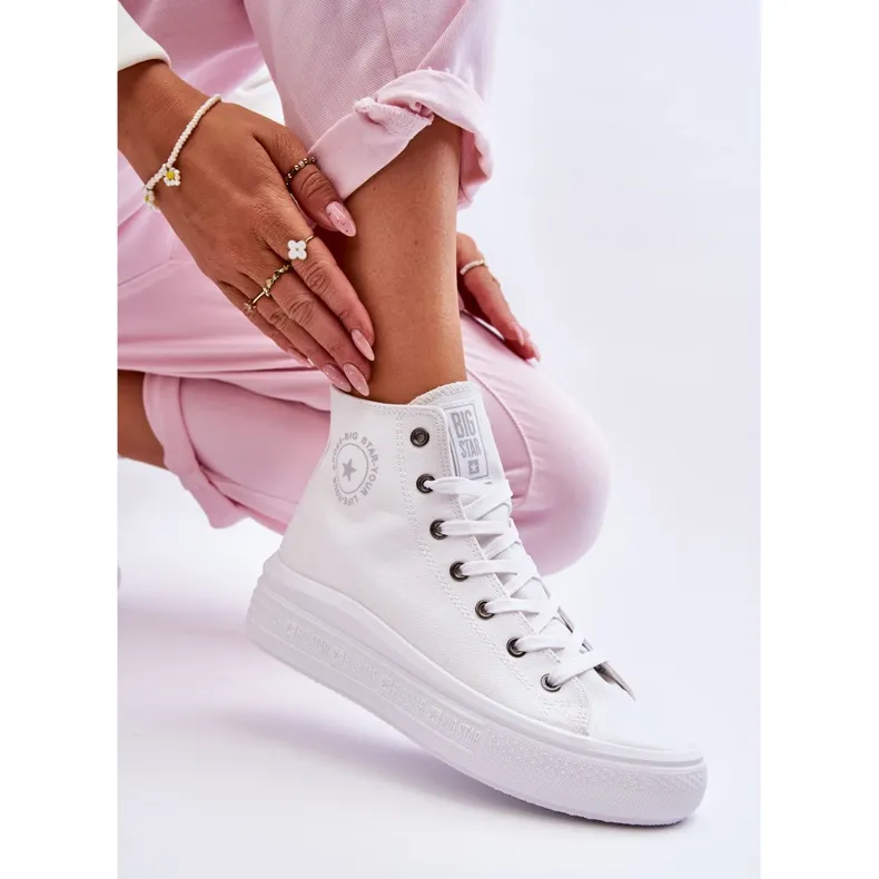 Women's High Sneakers Big Star LL274A183 White