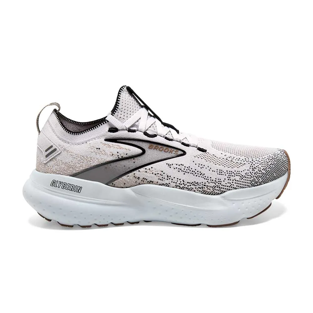 Women's Glycerin StealthFit 21 Running Shoe - White/Grey/Black - Regular (B)